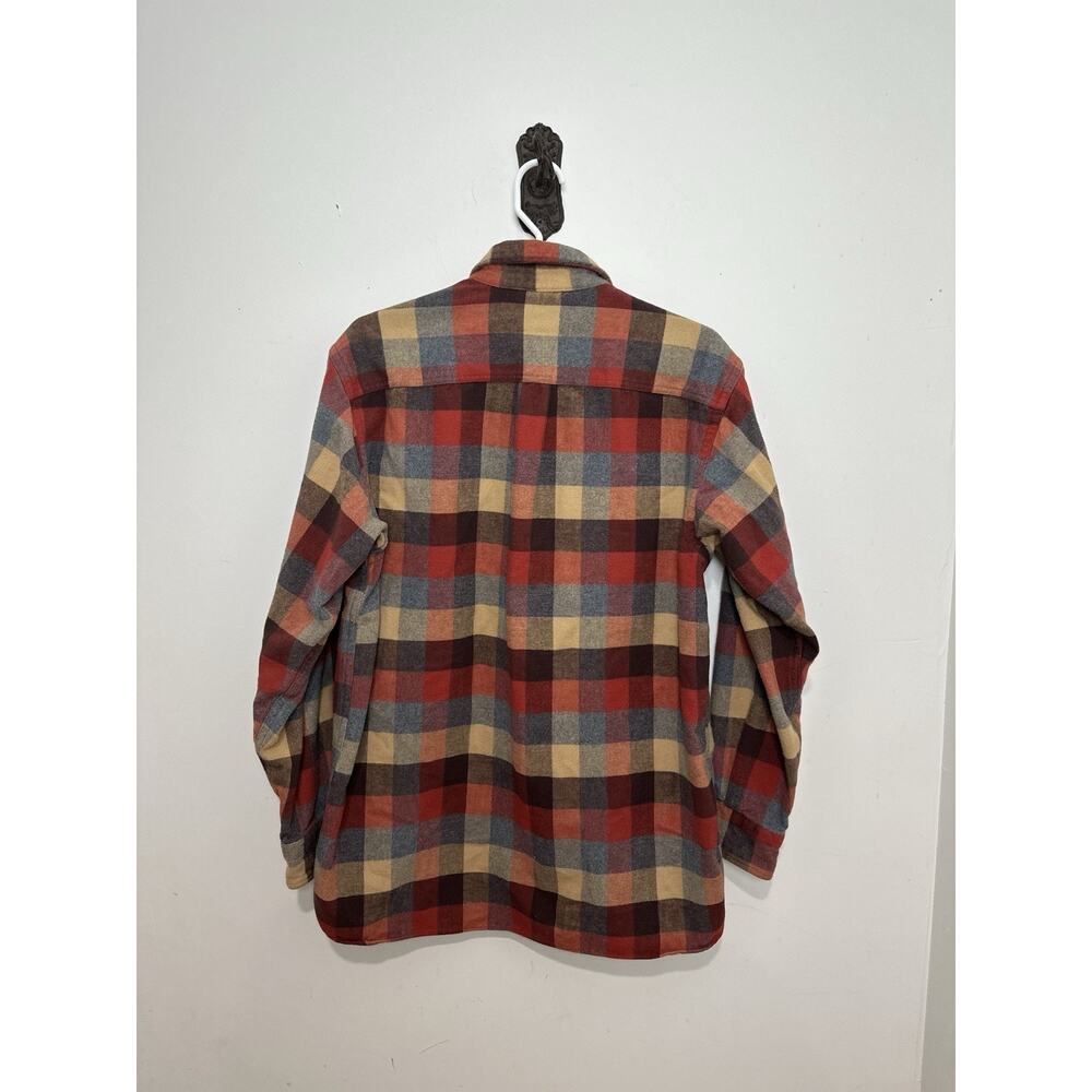 LL Bean Flannel Shirt Men’s Medium Traditional Fit Chamois 277981 Plaid - Picture 4 of 5